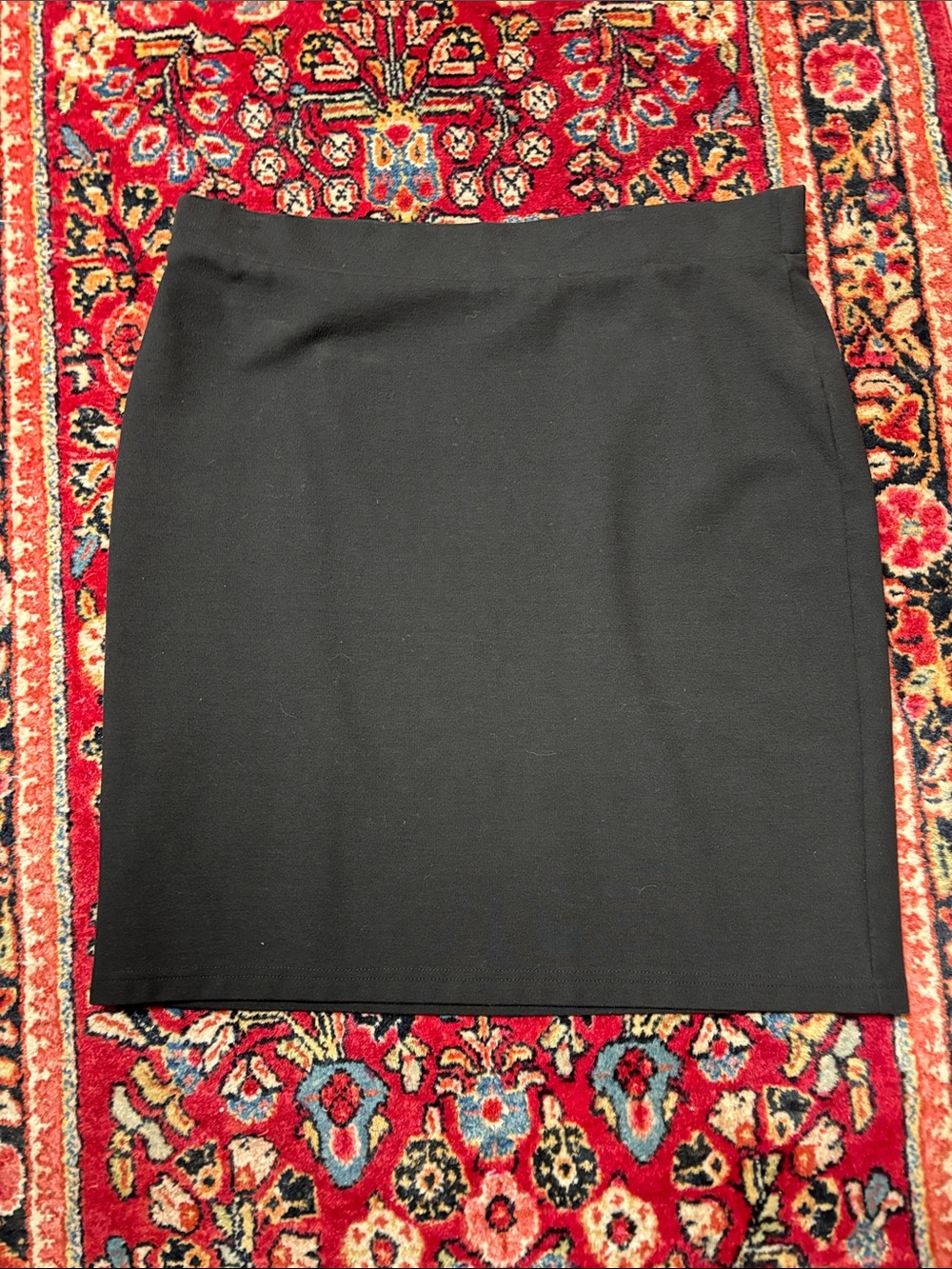 JJill Classic Black Pull-on Women's Pencil Skirt